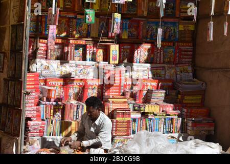 Le celebrazioni principali in India includono Holi, Id, Natale, Diwali, Pushkar Mela, Ganapati, Navaratri, Kumbh Mela, Repubblica giorno, Pongal, Onam, Surajku. Foto Stock