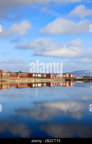 Port Tennant Swansea West Glamorgan Wales Foto Stock