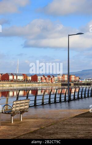 Port Tennant Swansea West Glamorgan Wales Foto Stock