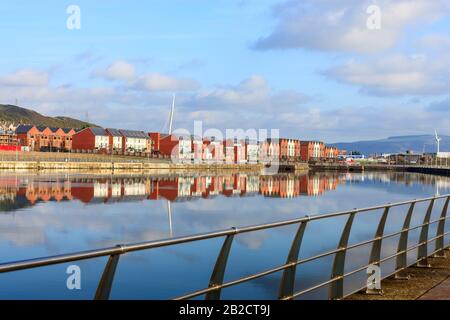 Port Tennant Swansea West Glamorgan Wales Foto Stock