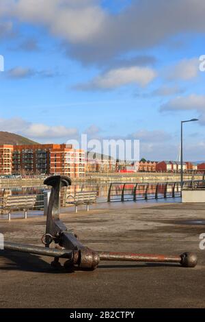 Port Tennant Swansea West Glamorgan Wales Foto Stock