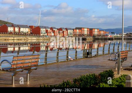 Port Tennant Swansea West Glamorgan Wales Foto Stock