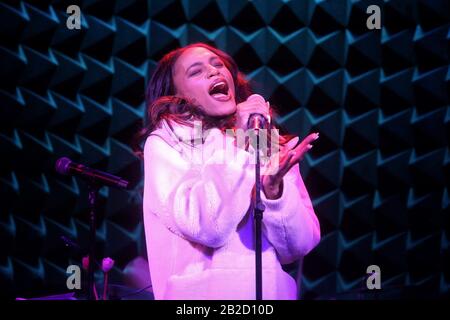 Lo Skivvies in concerto con ospiti speciali al Joe's Pub - Performance. Con: Brennyn Lark Dove: New York, New York, Stati Uniti Quando: 31 Jan 2020 Credit: Joseph Marzullo/Wenn.com Foto Stock