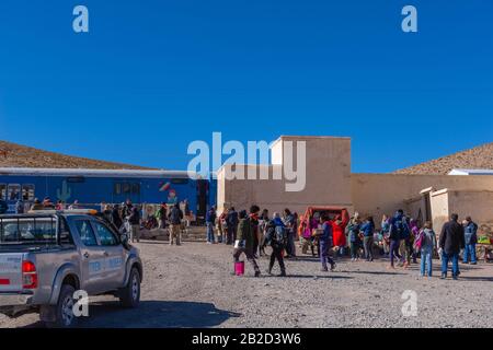 San Antonio De Los Cobres, 3775m ALS, punto di partenza della 'Tren a las Nubes', provincia di Salta, Ande, Argentina NW, America Latina Foto Stock