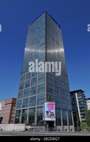 Allianz Versicherung, Treptowers, Treptow, Berlino, Deutschland Foto Stock