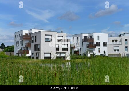 Neubaugebiet 'Fuenf Morgen', Clayallee, Dahlem, Steglitz-Zehlendorf, Berlino, Deutschland Foto Stock