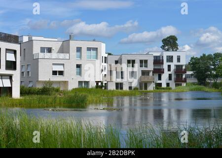 Neubaugebiet 'Fuenf Morgen', Clayallee, Dahlem, Steglitz-Zehlendorf, Berlino, Deutschland Foto Stock