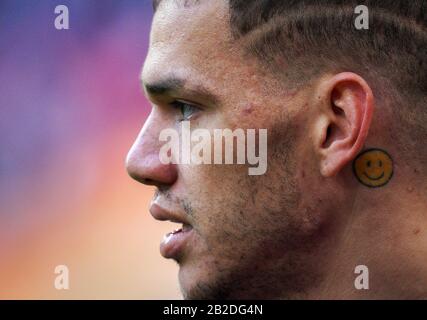 Birmingham, Regno Unito. 01st Mar, 2020. Portiere Ederson di Man City durante la finale della Carabao Cup tra Aston Villa e Manchester City allo stadio di Wembley, Londra, Inghilterra, il 1° marzo 2020. Foto Di Andy Rowland. Credito: Prime Media Images/Alamy Live News Foto Stock