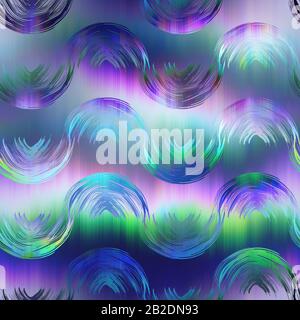 Orologio sovraurale con motivo digitale Surreal ombre Foto Stock