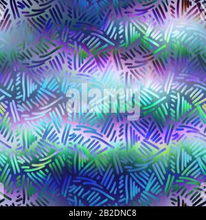 Orologio sovraurale con motivo digitale Surreal ombre Foto Stock