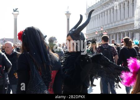 Carnevale E Maschere Del Canaletto Di Venezia Foto Stock