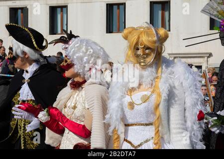 Carnevale E Maschere Del Canaletto Di Venezia Foto Stock