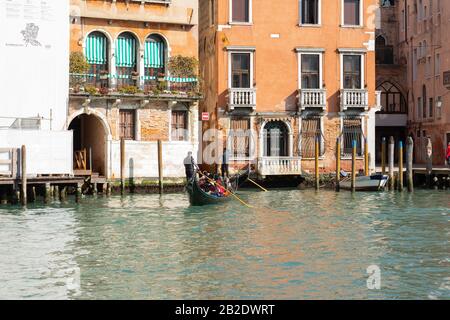 Carnevale E Maschere Del Canaletto Di Venezia Foto Stock