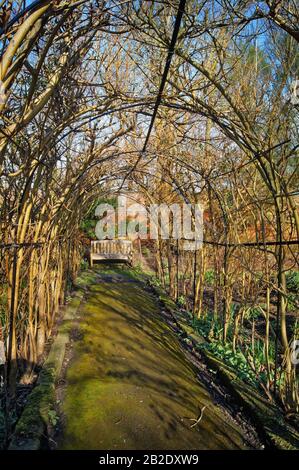 UK, South Yorkshire, Sheffield, Meersbrook Park Walled Garden Foto Stock