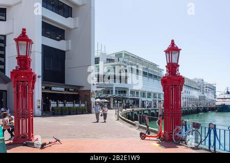 Ingresso A Princes Wharf, Auckland Waterfront, City Centre, Auckland, Auckland Region, Nuova Zelanda Foto Stock