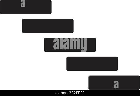 Icona scala modello nero colore modificabile. Icona Scale simbolo vettore piatto illustrazione per disegno grafico e web. Illustrazione Vettoriale