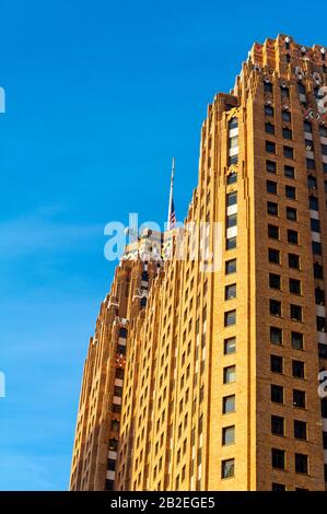 Edificio Guardian, un punto di riferimento art deco, a Detroit, MICHIGAN Foto Stock