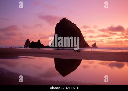 Cannon Beach, Oregon, Stati Uniti d'America Foto Stock