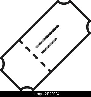 Modello icona ticket colore nero modificabile.simbolo ticket immagine vettoriale piatta per la progettazione grafica e Web. Illustrazione Vettoriale