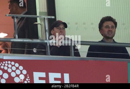 Londra, Regno Unito. 01st Mar, 2020. Prince William, Duca di Cambridge, al Carabao Cup Final Match Aston Villa v Manchester City, al Wembley Stadium di Londra, Regno Unito, il 1 marzo 2020. **solo per uso editoriale, licenza richiesta per uso commerciale. Nessun utilizzo nelle scommesse, nei giochi o in un singolo club/campionato/player pubblicazioni** credito: Paul Marriott/Alamy Live News Foto Stock