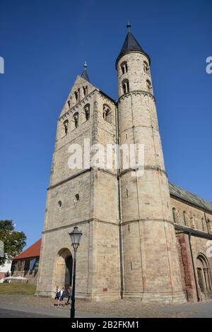 Klosterkirche di St. Marien, Kloster Unser Lieben Frauen, Regierungsstrasse, Magdeburgo, Sachen-Anhalt, Deutschland Foto Stock