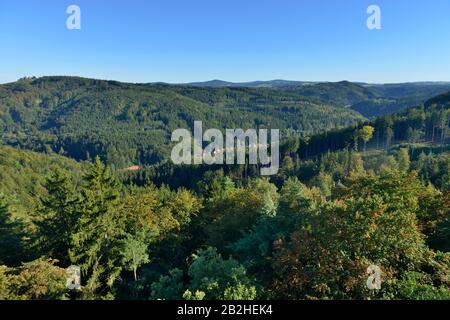 Duppauer Gebirge, Tschechien Foto Stock