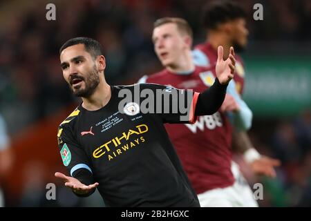 Ilkay Gundogan of Manchester City - Aston Villa v Manchester City, Carabao Cup Final, Wembley Stadium, London, UK - 1st March 2020 solo per uso editoriale - si applicano le restrizioni di DataCo Foto Stock