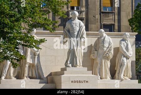 Kossuth-Denkmal, Kossuth ter, Budapest, Ungarn Foto Stock