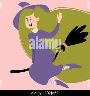 Cute Halloween illustrazione mummy su sfondo colore Illustrazione Vettoriale