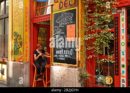 El Rapido, Kazinczy utca, Juedisches Viertel, Budapest, Ungarn Foto Stock