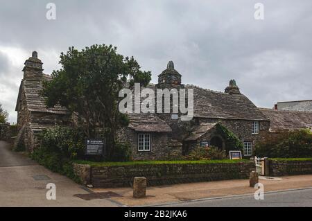 L'Old Post Office Di Tintagel, In Cornovaglia Foto Stock