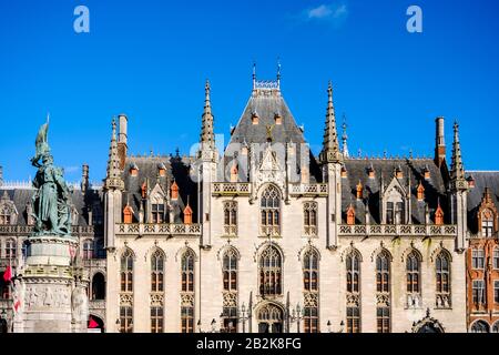 Provinciaal Hof in Bruges, Belgio Foto Stock