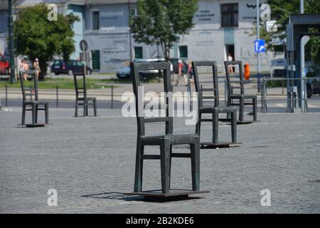 Mahnmal, Platz der Ghettohelden, Krakau, Polen Foto Stock