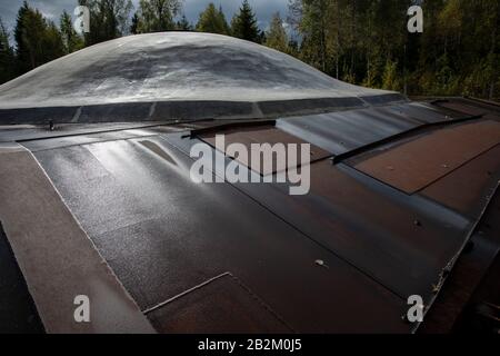 Silo nucleare di copertura, Saltojo Museo della Guerra fredda, Lituania Foto Stock