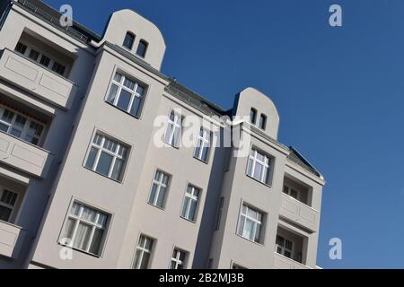 Altbau, Schmiljanstrasse, Friedenau, Berlino, Deutschland Foto Stock