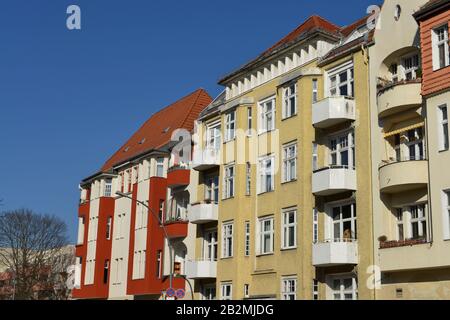 Altbau, Schmiljanstrasse, Friedenau, Berlino, Deutschland Foto Stock