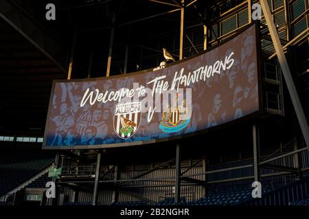 West BROMWICH, INGHILTERRA - MARZO 3RD Vista generale degli Hawthorns prima della partita della fa Cup tra West Bromwich Albion e Newcastle United al Hawthorns, West Bromwich martedì 3rd marzo 2020. (Credit: Leila Coker | MI News) La Fotografia può essere utilizzata solo per scopi editoriali di giornali e/o riviste, licenza richiesta per uso commerciale Credit: Mi News & Sport /Alamy Live News Foto Stock