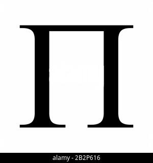 Pi icona della lettera greca Illustrazione Vettoriale