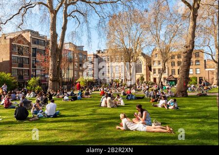 Hoxton Square, Hackney, Londra, Regno Unito Foto Stock