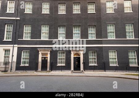 10 Downing Street, Londra, Regno Unito Foto Stock