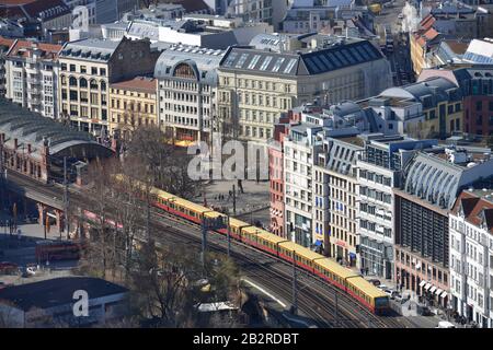 Hackescher Markt, Dircksenstrasse, Mitte, Berlino, Deutschland Foto Stock