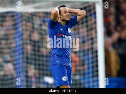 LONDRA, REGNO UNITO. 03 marzo Pedro di Chelsea durante la fa Cup Fato Round tra Chelsea e Liverpool allo Stanford Bridge Stadium, Londra, Inghilterra il 03 marzo 2020 Credit: Action Foto Sport/Alamy Live News Foto Stock