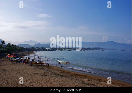 Pelabuhan Ratu Beach, Sukabumi, West Java, Indonesia Foto Stock