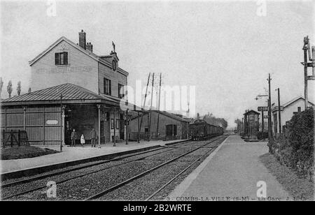 Gare-Combs-La-Ville-Quincy-1. Foto Stock