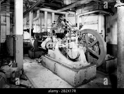 Garland Sugar Factory - Utah-Idaho Sugar Company - Compressore A Gas Platt - Garland Utah. Foto Stock