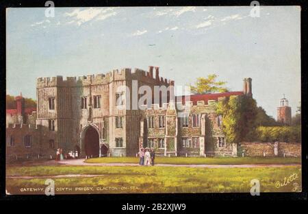 Porta Di San Osyth Priory, Clacton-On-Sea Foto Stock