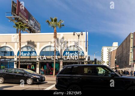 Los Angeles, California - 15 febbraio 2020 : negozio di souvenir LaLaLand in Hollywood Boulevard Foto Stock