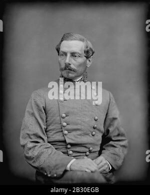 Gen. Pierre Gustave Toutant de Beauregard, C.S.A - Foto Stock