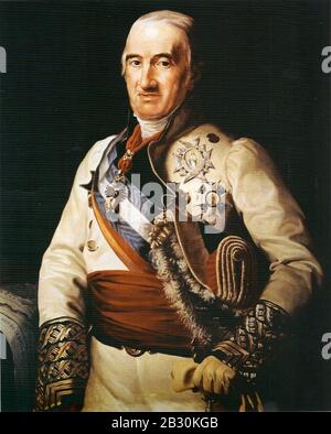 Generale Francisco Javier Castaños, duque de Bailén. Foto Stock