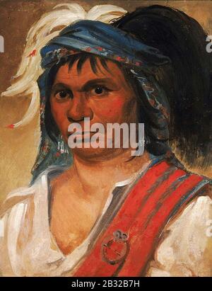 George Catlin - Hickory Duro, Un Uomo Amabile Foto Stock